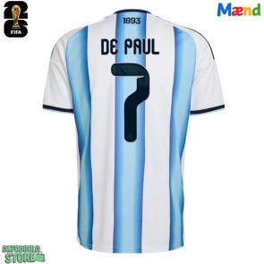 Argentina Rodrigo De Paul #7 Replika Hjemmebanetrøje VM 2026 Kortærmet